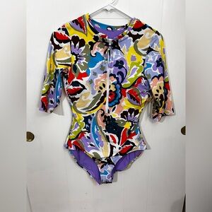 NWT Anne Cole floral multicolored one piece swimsuit